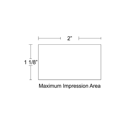 Customizable Trodat Professional 5203 Heavy Duty Self-Inking Stamp with Stainless Steel Frame and 1 1/8" x 2" Impression Size - alternate view