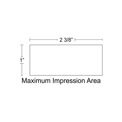 Customizable Trodat Professional 5204 Heavy Duty Self-Inking Stamp with Stainless Steel Frame and 1" x 2 3/8" Impression Size - alternate view