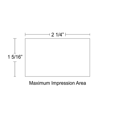Customizable Trodat Professional 5206 Heavy Duty Self-Inking Stamp with Stainless Steel Frame and 1" x 2.25" Impression Size - alternate view