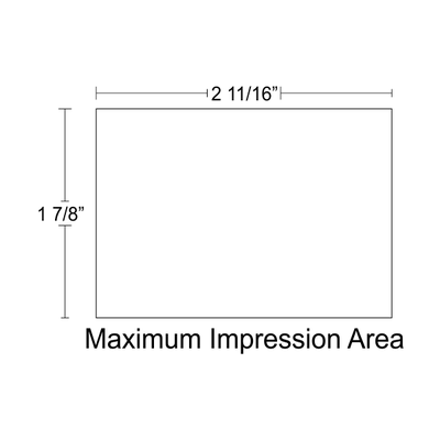 Customizable Trodat Professional 5208 Heavy Duty Self-Inking Stamp with Stainless Steel Frame and 2" x 2.75" Impression Size - alternate view
