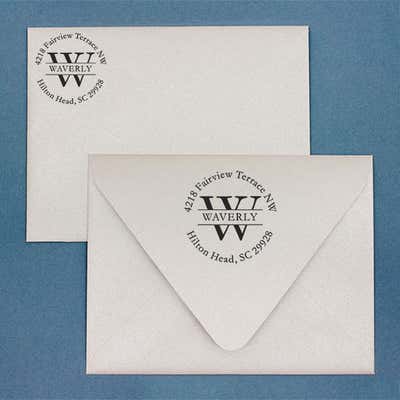 Waverly Return Address Stamp - alternate view