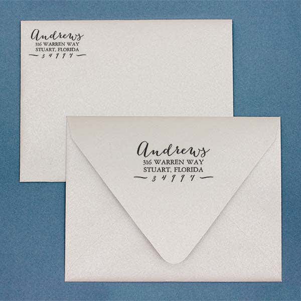 Andrews Hand Address Stamped envelopes