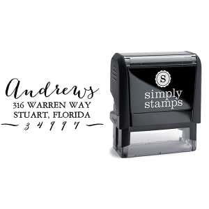 Andrews Hand Address Stamp & stamp model body
