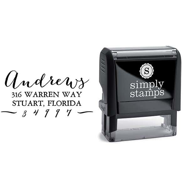 Andrews Hand Address Stamp & stamp model body