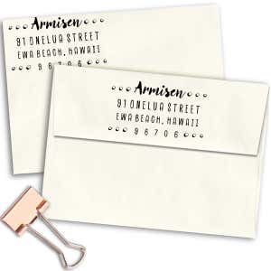 Armisen Halftone Address Stamped envelopes