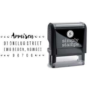 Armisen Halftone Address Stamp & stamp model body