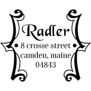 Radler Framed Address Stamp