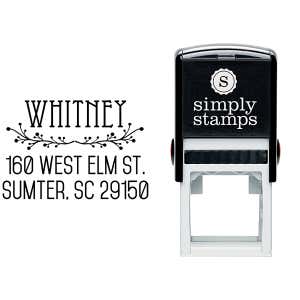 Cherry Tree Address Stamp Body and Design