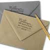 Nathanson Swash Address Stamped envelopes