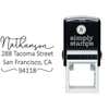 Nathanson Swash Address Stamp Body and Design