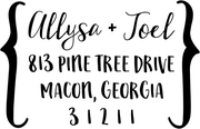 Cozy Couple's Address Stamp