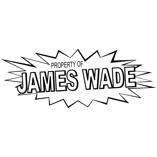Superhero Property of Name Stamp