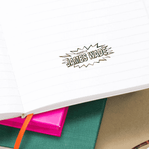 Superhero Property of Name Stamp Imprint Example