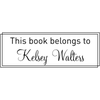 This Book Belongs Bordered Stamp