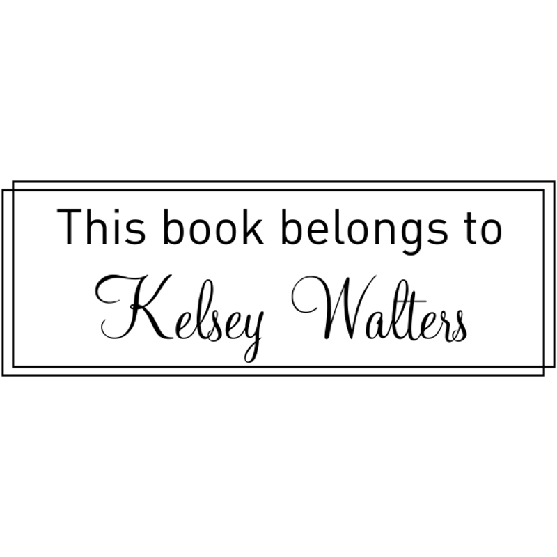 This Book Belongs Bordered Stamp