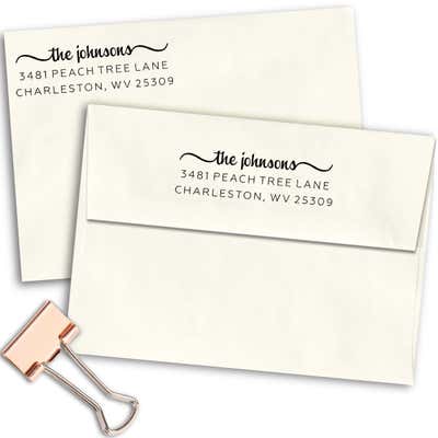 Custom Charleston Return Address Stamp - alternate view