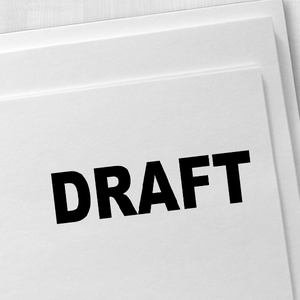 Draft Bold Stock Stamp