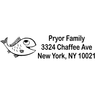 Big Fish Address Stamp