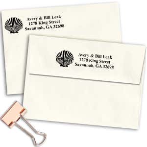 Shell Address Stamp Imprint Example