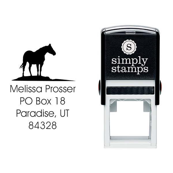 Horse Square Stamp Body and Design