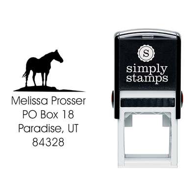 Horse Square Stamp - alternate view