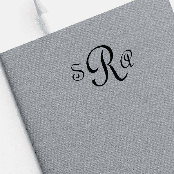 Monogram Stamp Imprint Example