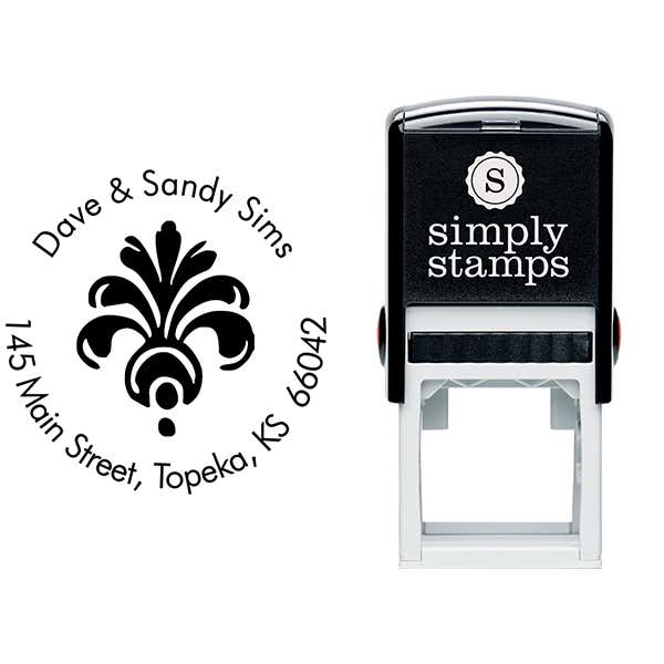 Feather Address Stamp Body and Design