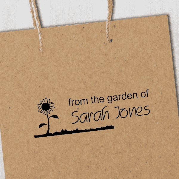 From The Garden Of Stamp Imprint Example
