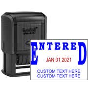 Entered Custom Date Stamp