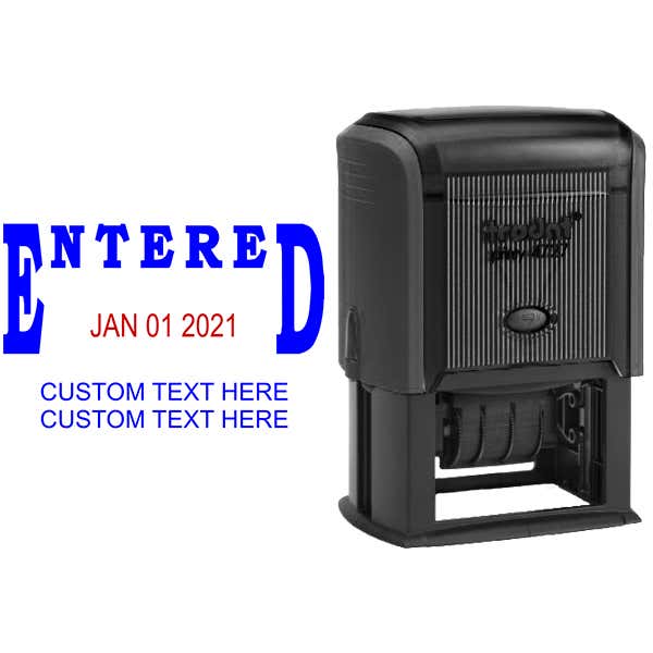 Entered Custom Date Stamp Body and Design