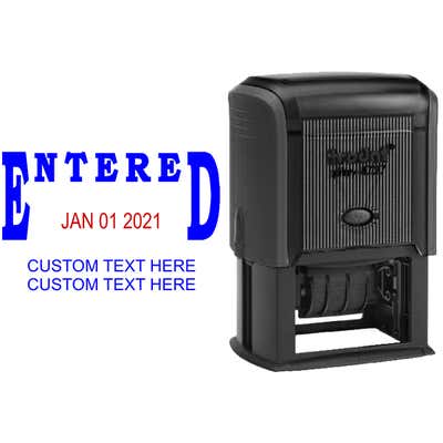 Entered Custom Date Stamp - alternate view