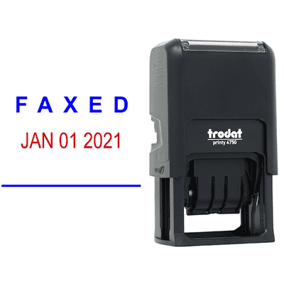 Faxed Date Stamp - alternate view