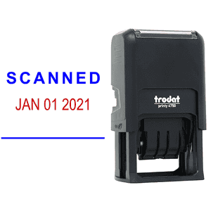 'Scanned' Office Date Stamp Body and Design