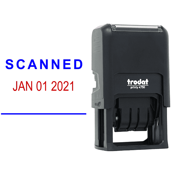 'Scanned' Office Date Stamp Body and Design