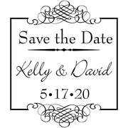 Save The Date Rubber Stamp