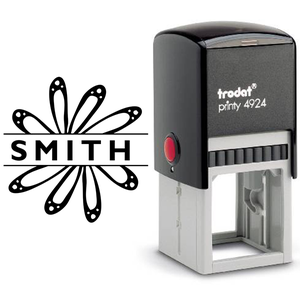 Petals Monogram Stamp Body and Design