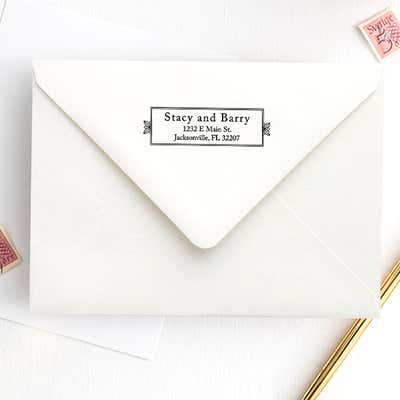 Formal Plate Address Stamp - alternate view
