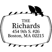Perched Birds Address Stamp