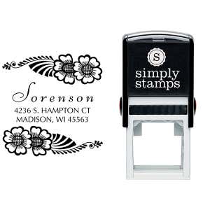 Sorensen Flowers Address Stamp Body and Design
