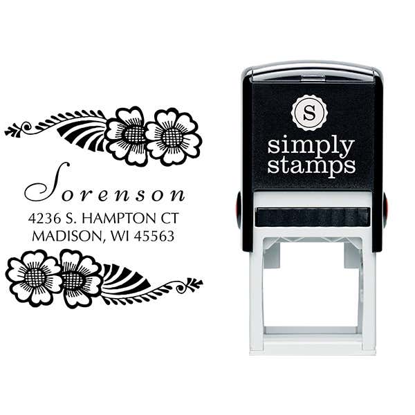Sorensen Flowers Address Stamp Body and Design
