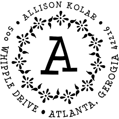 Dots & Splats Address Stamp