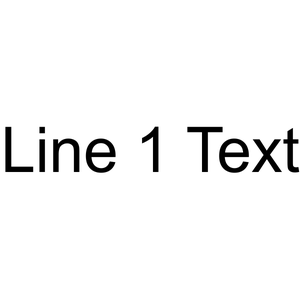 Custom 1 Line Text Custom Rubber Stamp