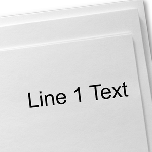 1 Line Stamp Imprint Example