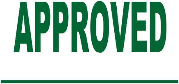 Approved Stamp Underlined