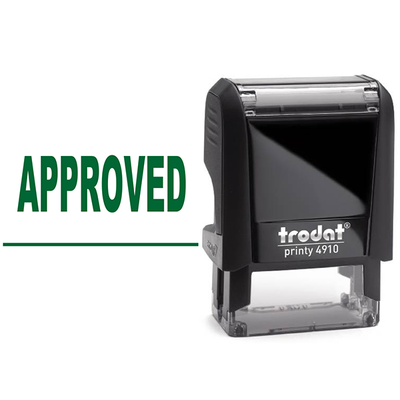 Approved Underlined Stamp - alternate view