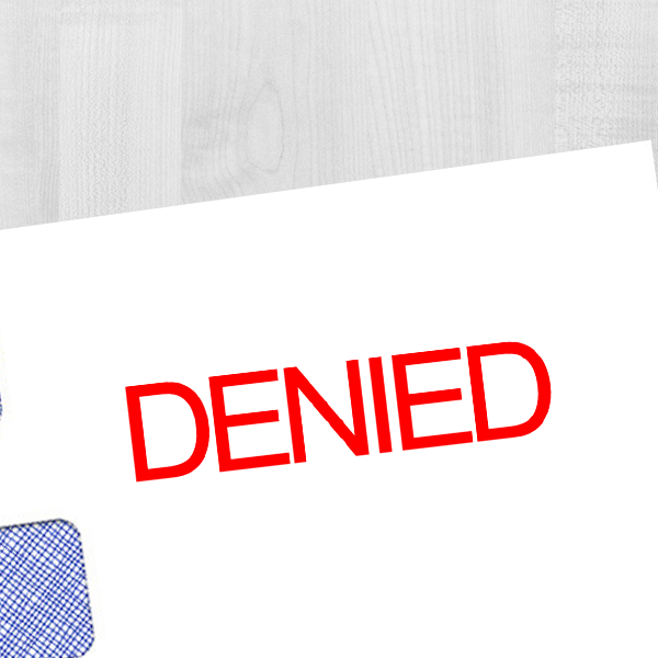 Denied Stock Stamp Imprint Example