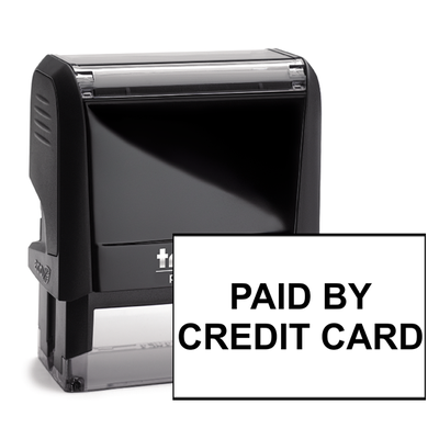 Paid By Credit Card Stock Stamp
