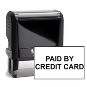 Paid By Credit Card Stamp