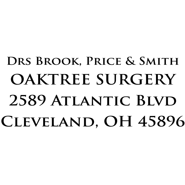 Custom 4 Line Medical Stamp