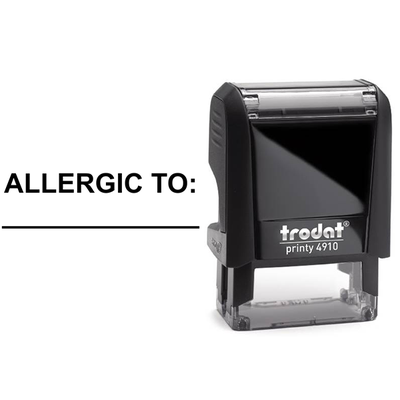 Allergic To Medical Stamp - alternate view